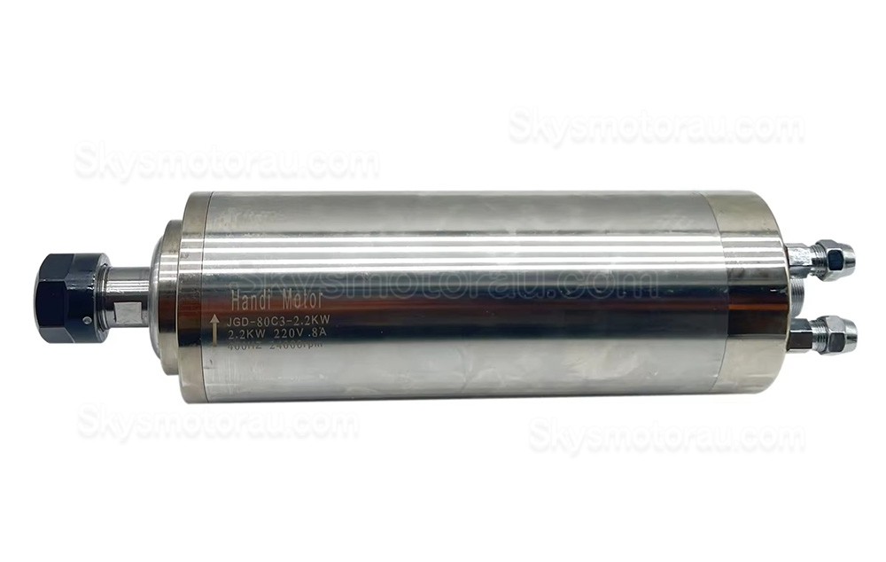 2.2kW Water Cooled Spindle Motor JGD-80C3-2.2KW ER20 Collet 110V/220V/380V 24000RPM 400Hz